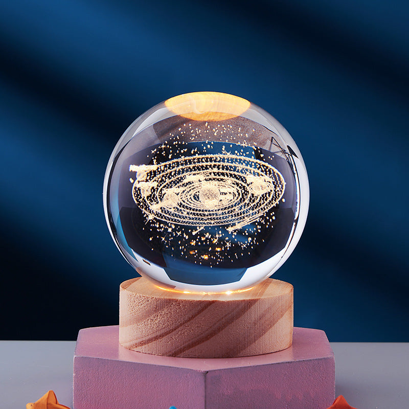 Crystal Ball Galaxy Lamp