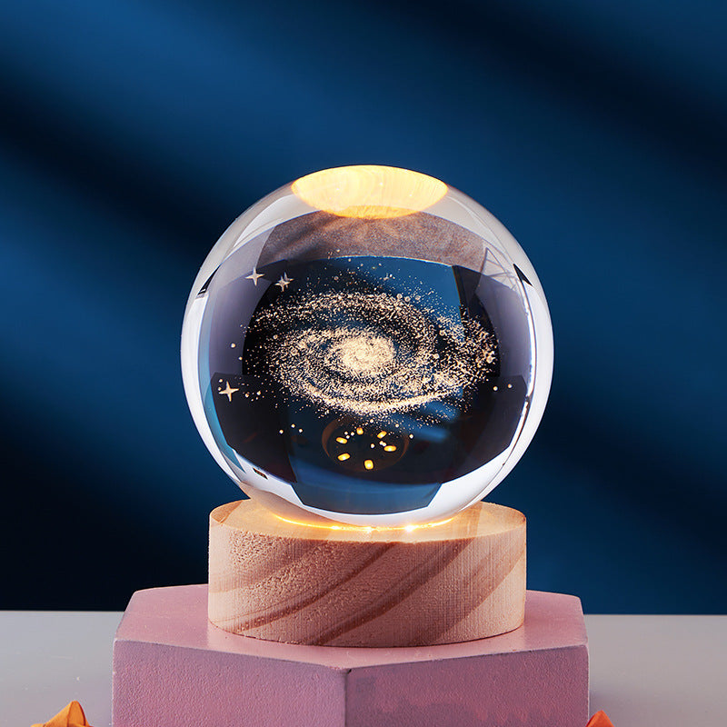 Crystal Ball Galaxy Lamp